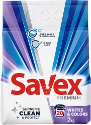 Savex Detergent automat, 2 kg, 20 spalari, Premium Whites Colors