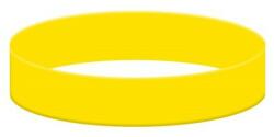 Gifts Service Szilikon karkötő egyszinű, sárga színű, nyomtatás nélkül (BSI011_V)