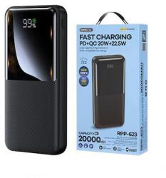 REMAX RPP-623 Power Bank 20000mAh /PD+QC gyorstöltéssel/ (RPP-623) - kreativen