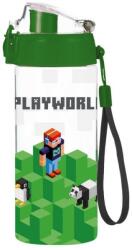 KARTON P+P Sticlă apă OXY CLICK, 500 ml, model Playworld Minecraft Pixel - Oxybag