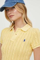 Ralph Lauren pamut póló sárga - sárga L - answear - 52 990 Ft