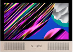 Slinex SONIK 10 videó kaputelefon beltéri egység 10" IPS 16: 9 kijelző monitor, fekete/arany (SONIK 10 BG)