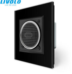 LIVOLO C77BSPB LIVOLO Bluetooth vezeték nélküli hangszóró, fekete kristályüveg (C77BSPB)