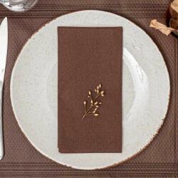 Mapelor Textúrált szalvéta 40x40 cm 1/8 hajtás 50 lap/csomag - barna