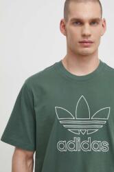 adidas Originals pamut póló Trefoil Tee zöld, férfi, nyomott mintás, IR7993 - zöld S