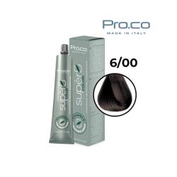Pro.co Vopsea de par profesionala - fara amoniac - SUPERB - PROCO - 100 ml - 6 00 BLOND INCHIS INTENSE (U6/00)