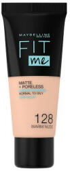 Maybelline Fond de ten, Maybelline, FIt Me Matte Poreless, 128 Warm Nude, 30 ml