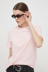 Superdry pamut póló női, rózsaszín - rózsaszín XL