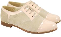 Rovi Design Pantofi dama casual din piele naturala BEJ - RUT2LACBEJ - ellegant