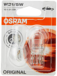 OSRAM Set 2 Becuri 12V W21 5W Osram, Original Blister (7515-02B)