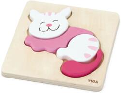 Viga Toys Дървен пъзел Viga - Коте (59930) - baby