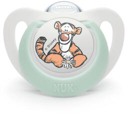 Nuk Силиконова залъгалка NUK - Тигър, с кутийка за съхранение и стерилизация, 0-6 m (10730905-Тигър)