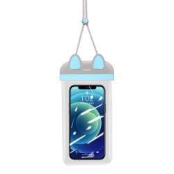 USAMS Husa Waterproof pentru Telefon 7 inch - USAMS Bag (US-YD010) - Turquoise/Gray (KF235486) - casacuhuse