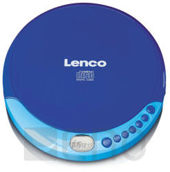 Lenco CD-011 Hordozható CD-lejátszó m. Töltési funkció kék (CD-011BU)