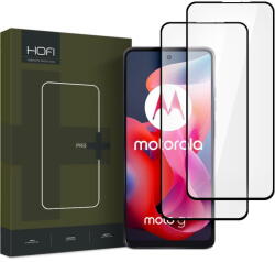 HOFI Folie de protectie Ecran HOFI Glass PRO+ pentru Motorola Moto G24 Power / G04 / G24, Sticla Securizata, Full Glue, Set 2 bucati, 2.5D, Neagra (fol/ec/hof/gl/mmg/st/fu/se/25/ne) - vexio