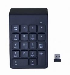 Gembird Tastatura numerica Gembird KPD-W-02, USB Wireless, Black (KPD-W-02) - flax