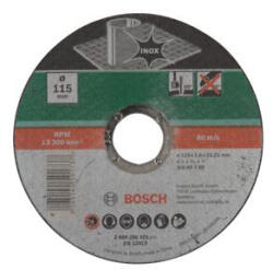 Bosch Disc de taiere BOSCH pentru otel inoxidabil D 115 mm; grosime 1, 6 mm (2 609 256 321)