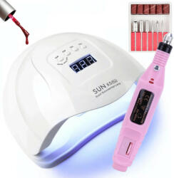 Sun X5 Plus UV/LED műkörmös lámpa mini csiszológéppel - Púder (SNN-3369-pink)