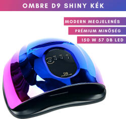  Ombre D9 Shiny UV/LED műkörmös lámpa - Fényes kék (OMBD9BLUE)