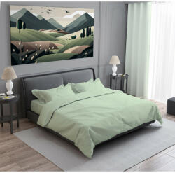 Dilios Lenjerie de pat pentru 2 persoane Light green Dilios, 100% bumbac satinat, 210TC, 4 piese (4000018837)