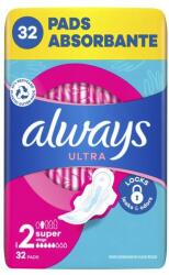 Always Ultra Super absorbant Absorbante sanitare cu aripioare 32 buc pentru femei