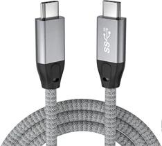 AVAX CB901 THUNDER 1m 3.2 Type C, USB4 100W/10Gbps fonott viharszürke kábel (AVAX CB901)