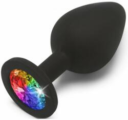 ToyJoy Rainbow Booty Jewel dop anal black 8 cm