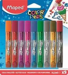 Maped Csillámos ragasztó, MAPED "Color`Peps", 9 különbözõ szín (IMA813010)