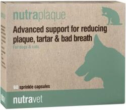 NUTRAVET Nutraplaque 120 capsule reducere placa bacteriena, tartru, respiratie urat mirositoare caini si pisici