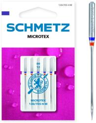 Schmetz Set 5 ace de cusut, Microtex, finete 80, Schmetz 130/705 H-M VCS