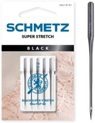 Schmetz Set 5 ace de cusut Black, materiale delicate elastice, finete 75, Schmetz HAX1 SP SU VMS