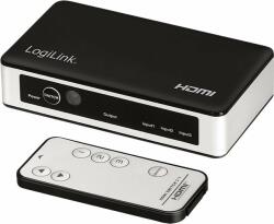 LogiLink Comutator LogiLink LogiLink Comutator HDMI 3x1-port, 4K/30Hz, HDCP, CEC, RC (HD0043)