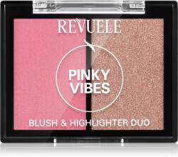  Revuele Blush & Highlighter Duo élénkítő arcpirosító árnyalat Pinky Vibes 8 g