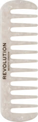 Revolution Haircare Fésű a göndör és vastag hajra Natural Curl Wide (Tooth Comb White)