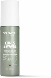 Goldwell Öblítést nem igénylő krém göndör hajra Curls & Waves Soft Waver 2 (Lightweight Wave Fluid) 125 ml