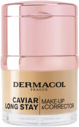 Dermacol Hosszan tartó smink kaviár kivonatokkal és tökéletesítő korrektorral (Caviar Long Stay Make-Up & Corrector) 30 ml 2 Fair