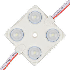 Optonica LED modul 2.4W (2835x4/160°/IP65) - 3000K meleg fehér (4562)