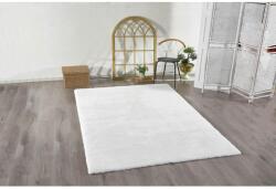 Mila Home hosszúszálas plüss szőnyeg, 80x150 cm, 100% poliamid, tapadós, fehér, 1500 gr/m2 (HKG-MA-POSTDIKBEY-80x150)