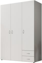 Pol-Power Base 3 gardróbszekrény, 2 ajtó, 120x177x52 cm, fehér
