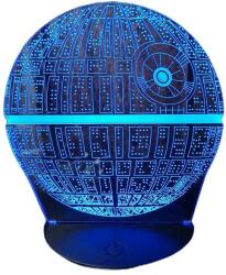 Star Wars-Death Star 3D éjszakai lámpa, LED, távirányító, USB, többszínű (55270)