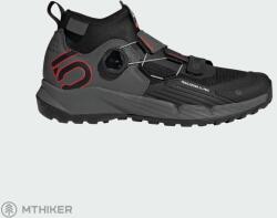 Five Ten Trailcross Pro Clip-In kerékpáros cipő, grey five/core black/red (UK 6.5)