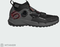 Five Ten Trailcross Pro Clip-In kerékpáros cipő, grey five/core black/red (UK 6)