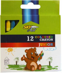  Zsírkréta készlet, Sky Art Junior 12klf. szín