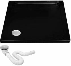 Rea Savoy Akril Zuhanytálca - Fekete - 90x90 cm