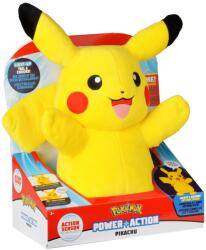 Pokemon Jucarie de plus interactiva, Pokemon, Power Action, Pikachu, 20 cm (N00078347_001w)