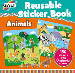 Galt Galt: Carte cu autocolante reutilizabile - animale (20GLT5098)
