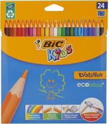 BIC Bic, Kids, creioane colorate, 24 culori