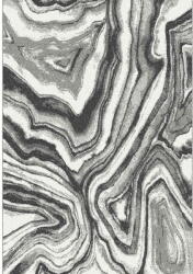 KONDELA Szőnyeg Sinan 100x150 cm - fehér fekete / minta