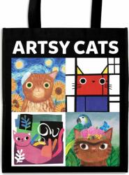 MUDPUPPY Art Cats újrafelhasználható bevásárlótáska (DDCHB5667)