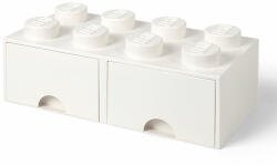 LEGO® Cutie depozitare LEGO 2x4 cu sertare, alb (40061735) - brickdepot